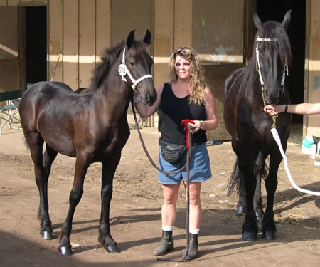 Trude and Kitana with Tabi in Pomona 2003